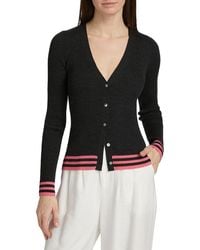 Theory - Classic Wool Knit Cardigan - Lyst