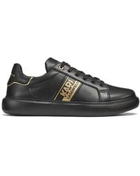 Karl Lagerfeld - Logo Leather Low-Top Sneakers - Lyst
