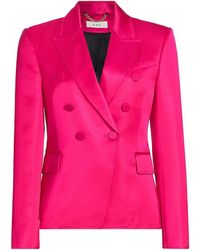 A.L.C. - A. L.C. Chelsea Double-Breasted Satin Blazer - Lyst