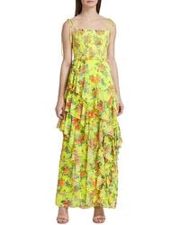 Alice + Olivia - Alice + Olivia Jocelyn Tiered Ruffle Maxi Dress - Lyst