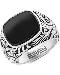 Effy - 925 Sterling Silver & Onyx Ring - Lyst