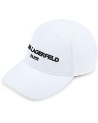 Karl Lagerfeld - Embroidered Logo Baseball Cap - Lyst
