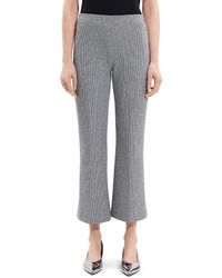 Theory - Houndstooth Flare Pants - Lyst