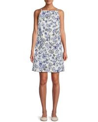 Tommy Hilfiger - Floral Square-Neck Minidress - Lyst