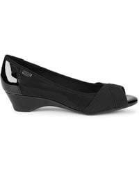 anne klein peep toe wedge