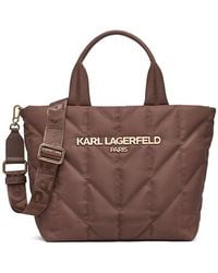 Karl Lagerfeld - Voyage Quilted Nylon Tote Bag - Lyst