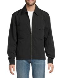 Joe's Jeans - Point Collar Front Zip Jacket - Lyst