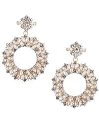 Eye Candy LA - Luxe Crystal Hoop Drop Earrings - Lyst