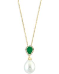 Effy - 14k Yellow Gold & Multi-stone Pendant Necklace - Lyst