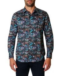 Robert Graham - Wagner Floral Curved Hem Shirt - Lyst