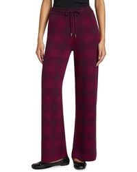 Saks Fifth Avenue - Houndstooth High-Rise Straight-Leg Pants - Lyst