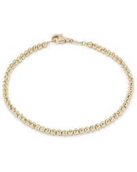 Saks Fifth Avenue - 14k Yellow Gold Beaded Bracelet - Lyst