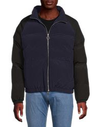 KROST - Quilted Contrast Sleeve Puffer Jacket - Lyst