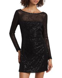 Ramy Brook - Forrest Sequined Mesh A-Line Minidress - Lyst