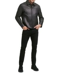 Cole Haan - Smooth Lamb Leather Jacket - Lyst