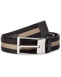 bally belt white
