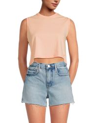 ATM - Classic Jersey Crop Muscle Tee - Lyst