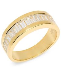 Effy - 14K Goldplated Sterling & Zircon Ring - Lyst