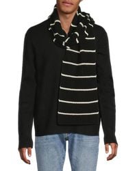 Vince - Striped Merino Wool & Cashmere Scarf - Lyst