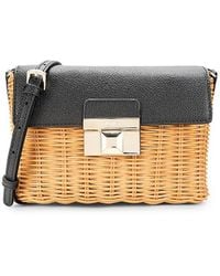 Furla - Straw Crossbody Bag - Lyst