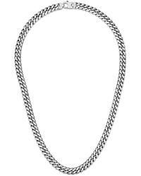 Esquire - Sterling Silver Curb Chain Necklace - Lyst