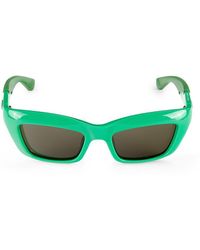 Bottega Veneta - 51mm Rectangle Sunglasses - Lyst