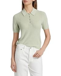 Rag & Bone - Darcey Cotton-Cashmere Polo Top - Lyst