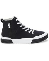 DKNY - Colorblock Logo High Top Sneakers - Lyst