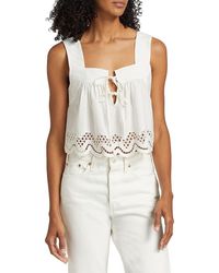 Rails - Blythe Cotton Lace Crop Top - Lyst