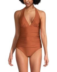 DKNY - Halter One-Piece Swimsuit - Lyst