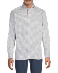 Luchiano Visconti - Geometric Print Shirt - Lyst