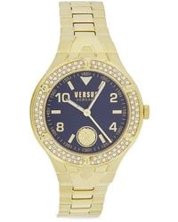 Versus - Versus Vittoria Crystal Ip & Enamel Dial Bracelet Watch/38Mm - Lyst