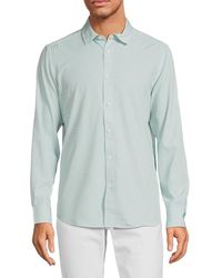 Kenneth Cole - Woven Button Down Shirt - Lyst