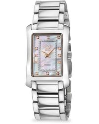 Gv2 Luino 23mm Stainless Steel, Mother Of Pearl & Diamond Bracelet Watch - White