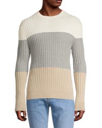 ATM - Striped Cashmere Blend Sweater - Lyst