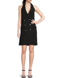 DKNY - Double-Breasted Blazer Minidress - Lyst