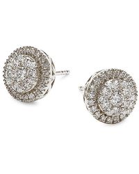 Saks Fifth Avenue - 14K & 1.085 Tcw Lab Grown Diamond Stud Earrings - Lyst