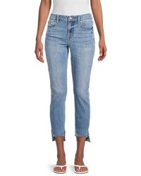 7 For All Mankind - Light Wash Ankle Jeans - Lyst