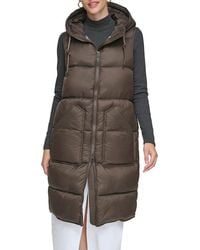 Andrew Marc - Kerr Long Quilted Puffer Vest - Lyst