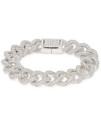Adriana Orsini Crystal Link Bracelet - Metallic