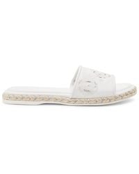 Karl Lagerfeld - Ceala Leather Flat Sandals - Lyst