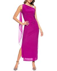 Marina - Jersey One Shoulder Gown - Lyst