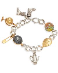 Burberry Alj Two-tone Charm Bracelet - Multicolour