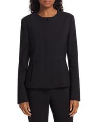 Max Mara - Pepli Wool-Blend Peplum Blazer - Lyst
