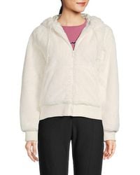Champion - Faux Fur Zip Hoodie - Lyst