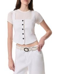 Rag & Bone - Mariana Linen-Blend Vest - Lyst