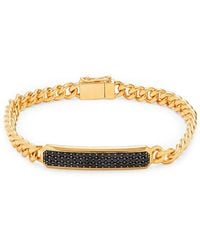 Effy - 14k Goldplated Sterling Silver & 1.53 Tcw Black Spinel Bracelet - Lyst