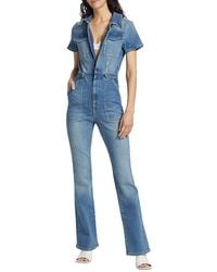 GOOD AMERICAN - Fit For Success Stretch Denim Jumpsuit - Lyst