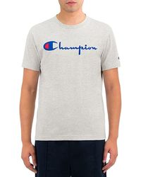 Champion Logo Cotton T-shirt - Black