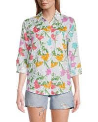 Saks Fifth Avenue - 100% Linen Relaxed-Fit Shirt - Lyst